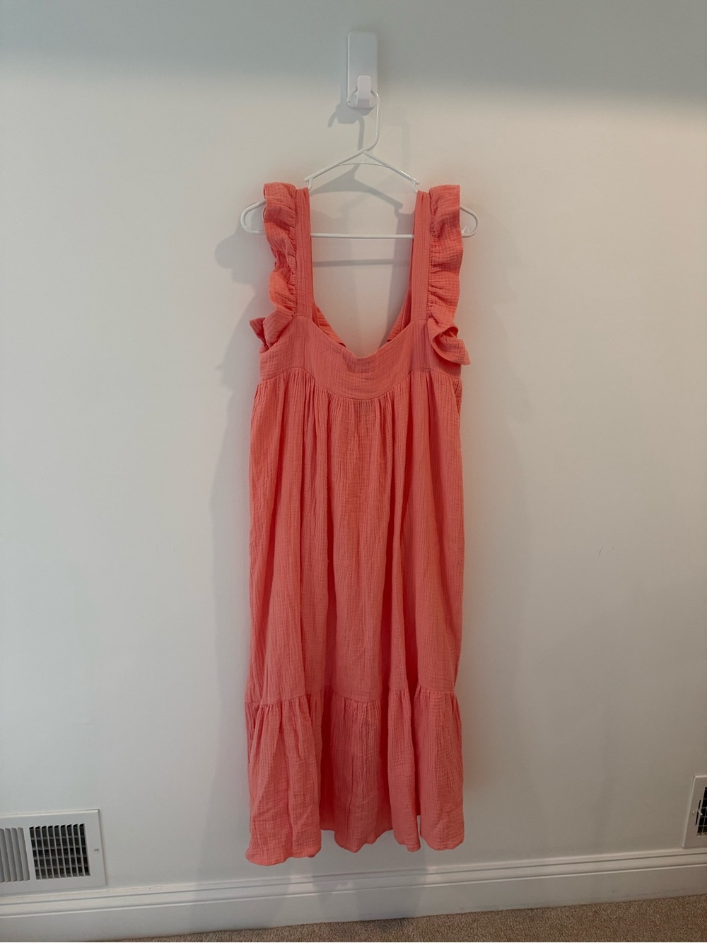Women's Coral Ruffled Strap Sundress